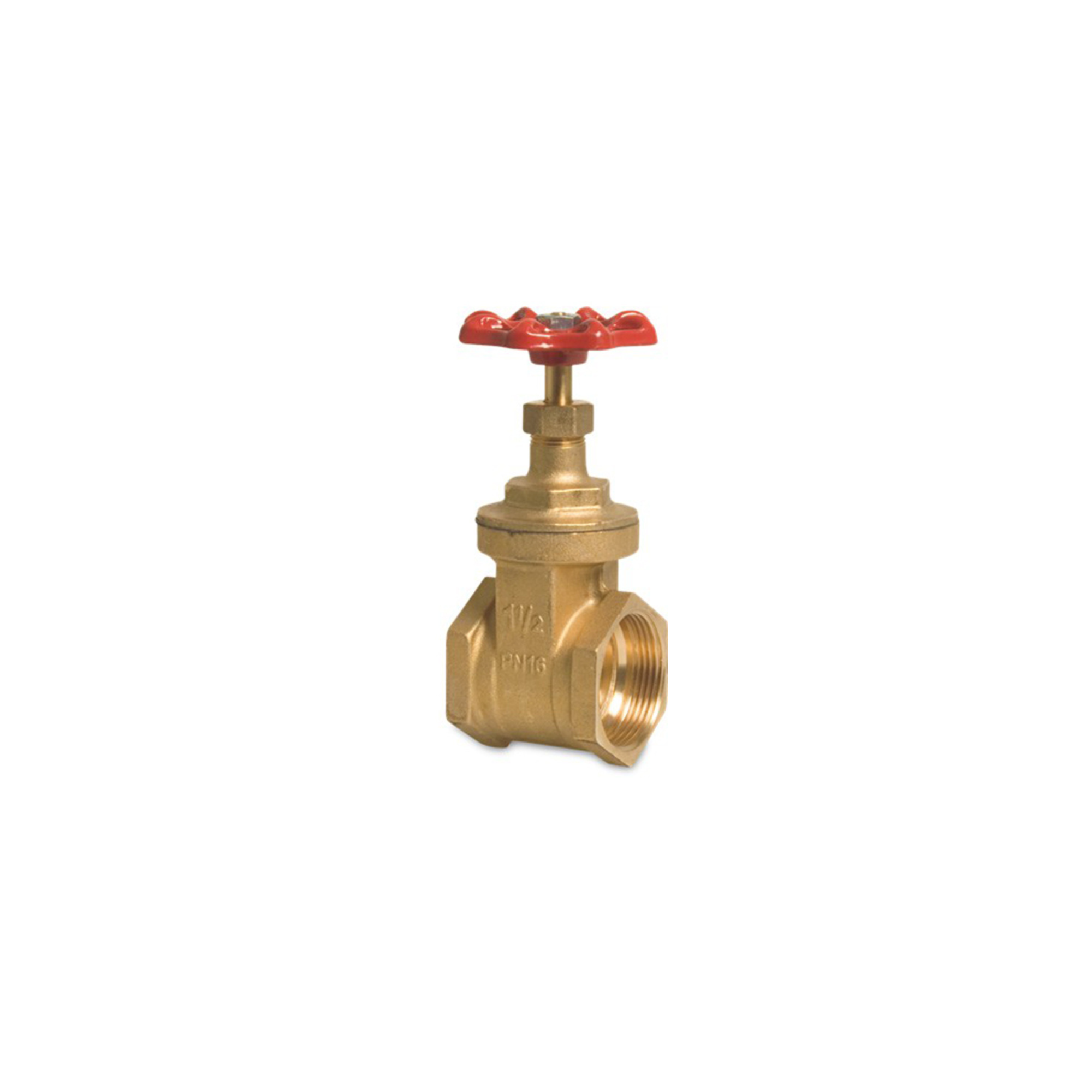 Close-up of a brass gate valve, featuring a durable construction and a handwheel for easy operation, designed to control water flow in irrigation systems with precision