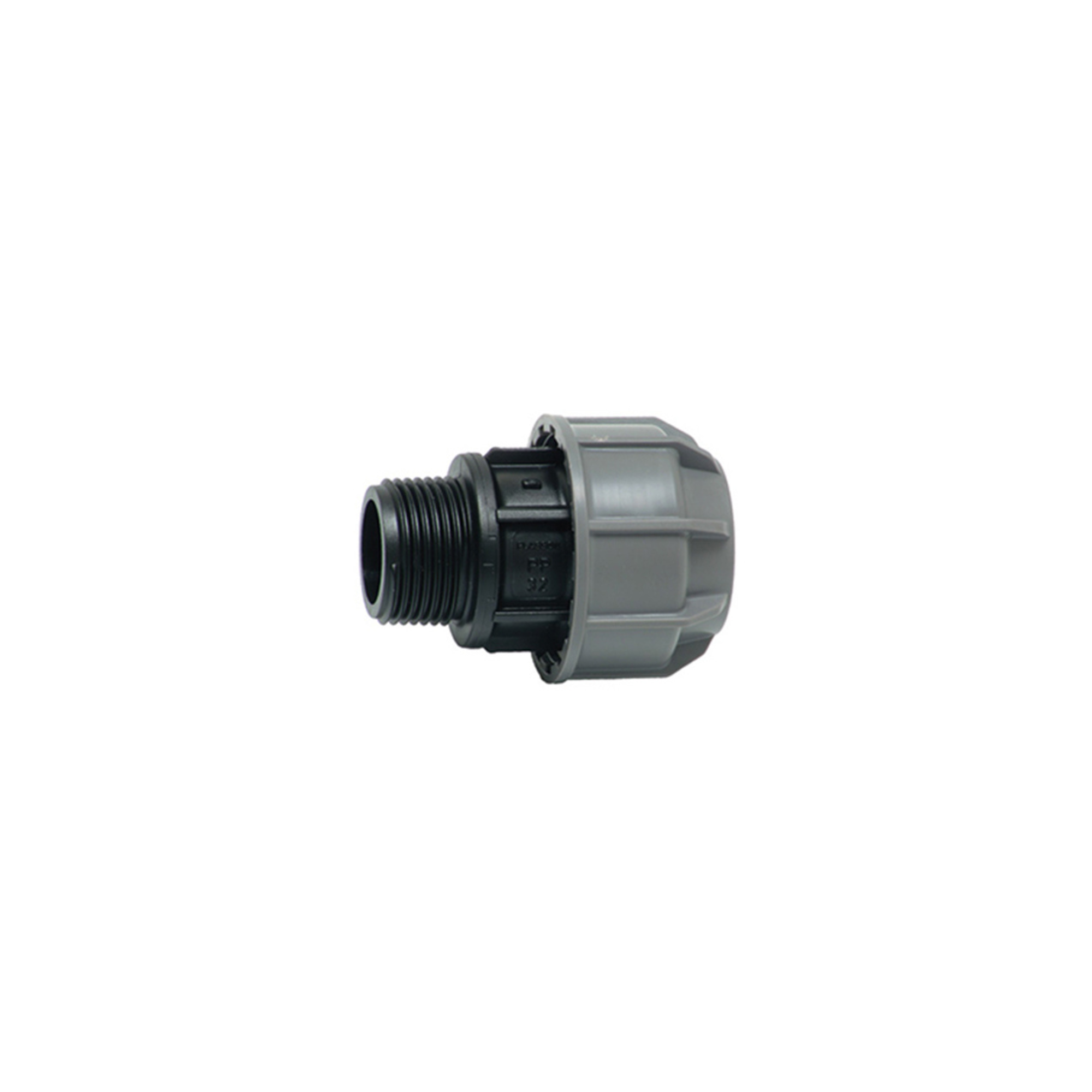 Plasson Poly compression Male adapter, for use with 20mm, 25mm, and 32mm MDPE pipe