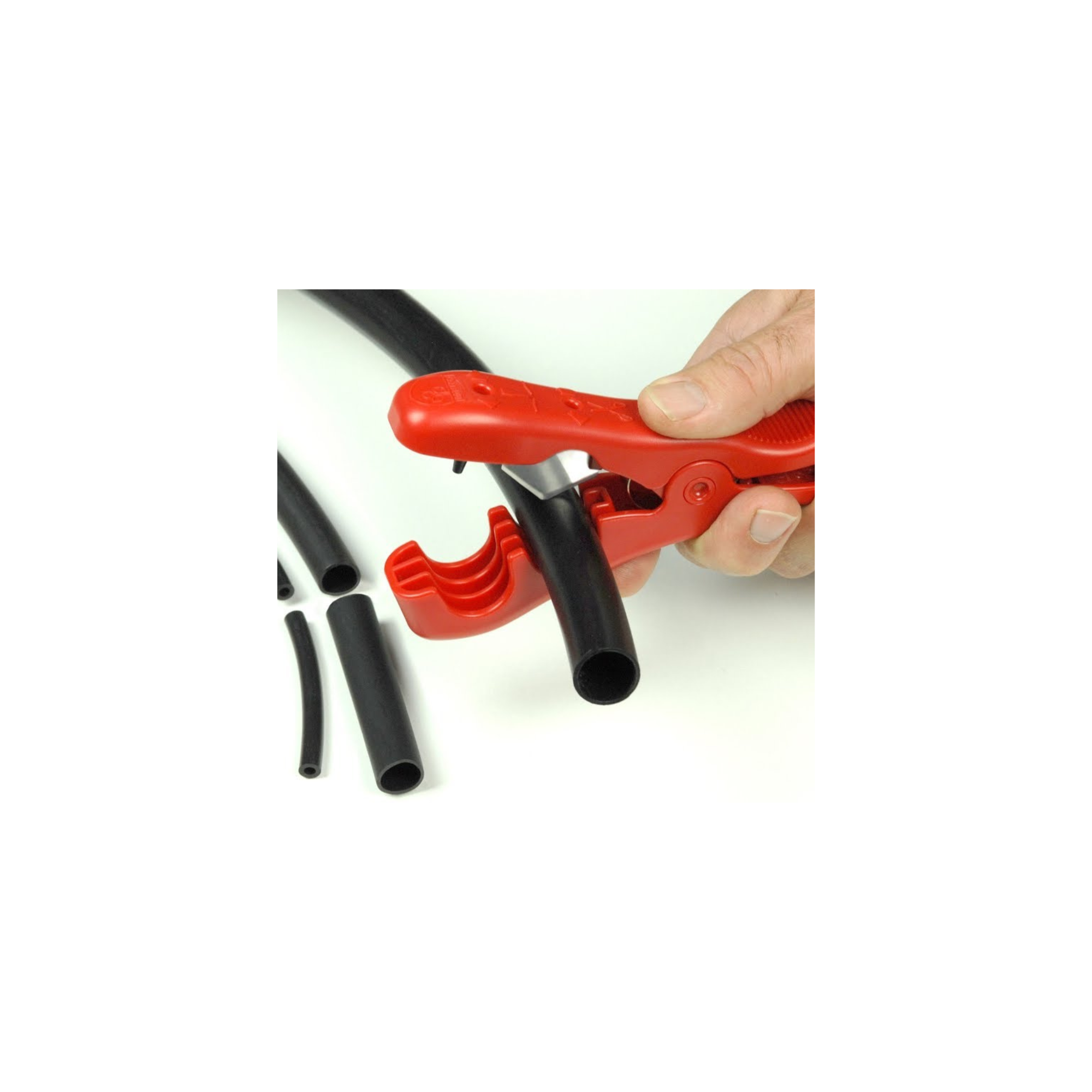 Image of a cutter and hole punch combined tool, featuring a dual-function design for efficient cutting and hole punching in tubing, with ergonomic handles for comfortable use and durable construction for reliable performance in irrigation applications