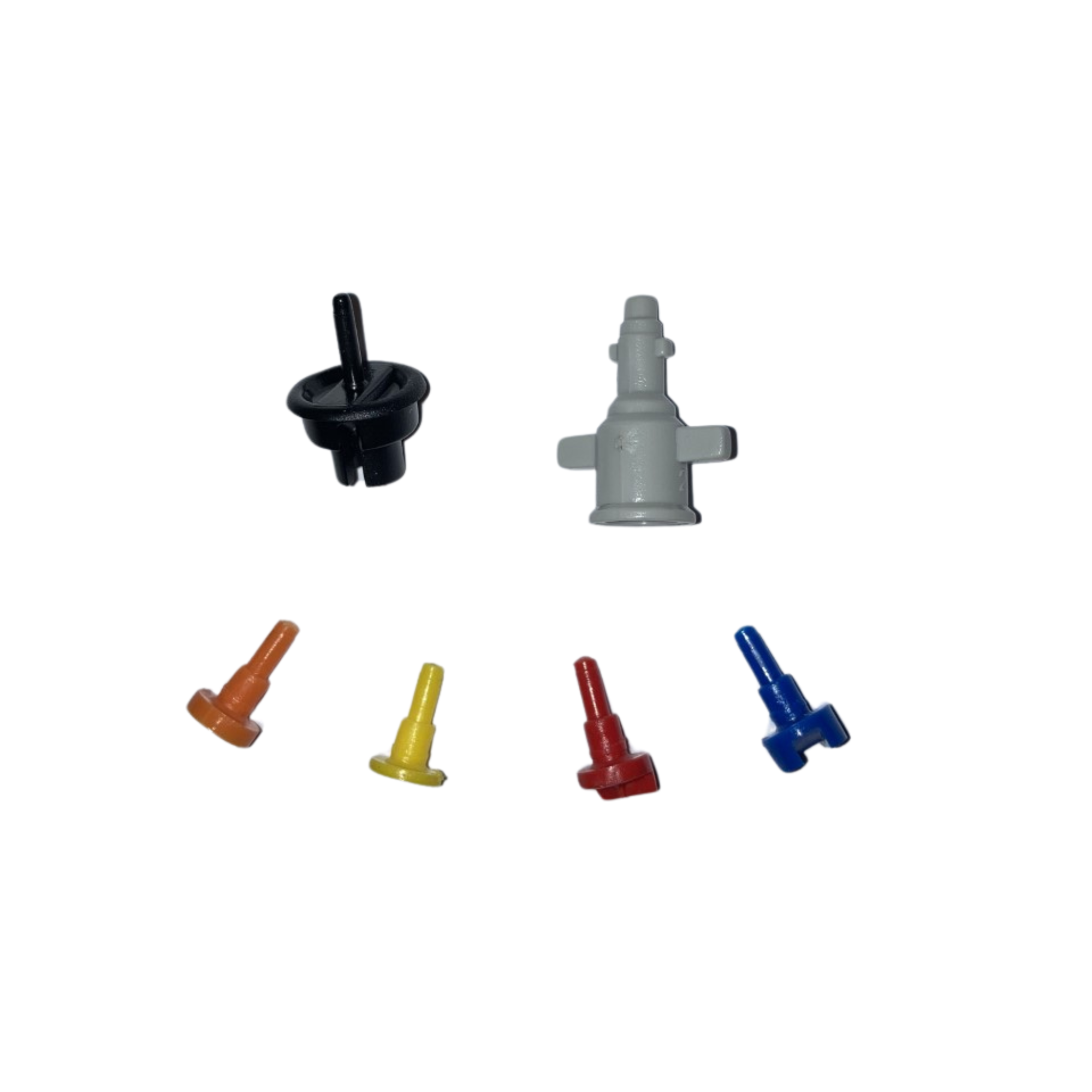 Image of Gulf nozzles, spreaders, and swivels, showcasing a variety of designs for efficient irrigation, featuring durable construction that ensures reliable performance and optimal water distribution in gardens